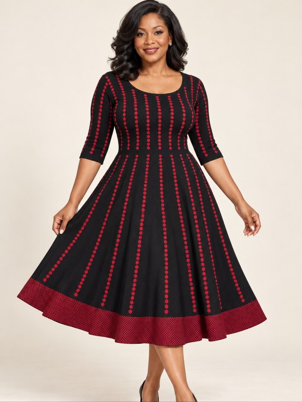 A-Line Maxi Sweater Dress